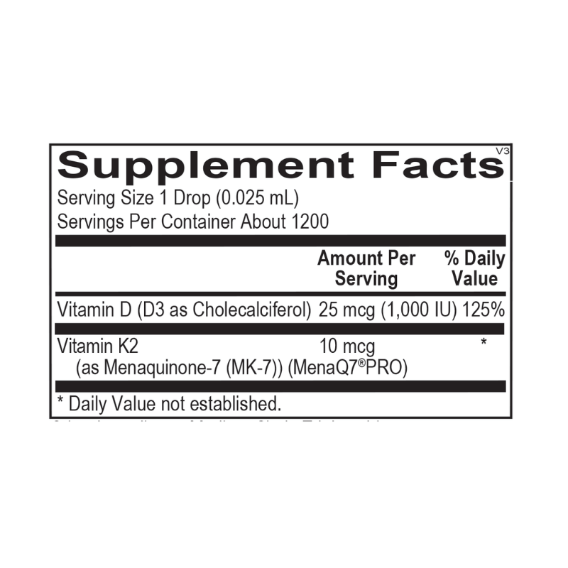 Vitamin D3 w/ K2 liquid